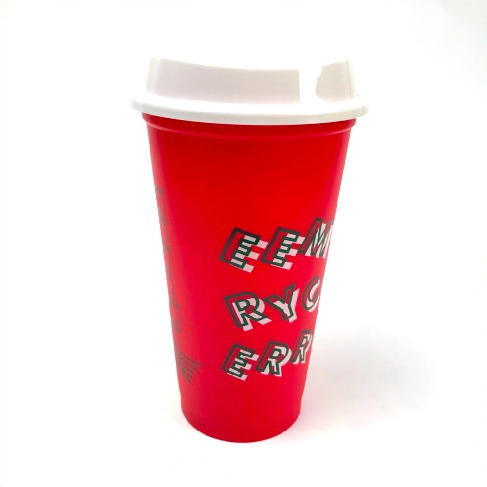 Starbucks Red Cup 2013 Reusable Christmas Plastic Coffee To Go Tumbler R…
